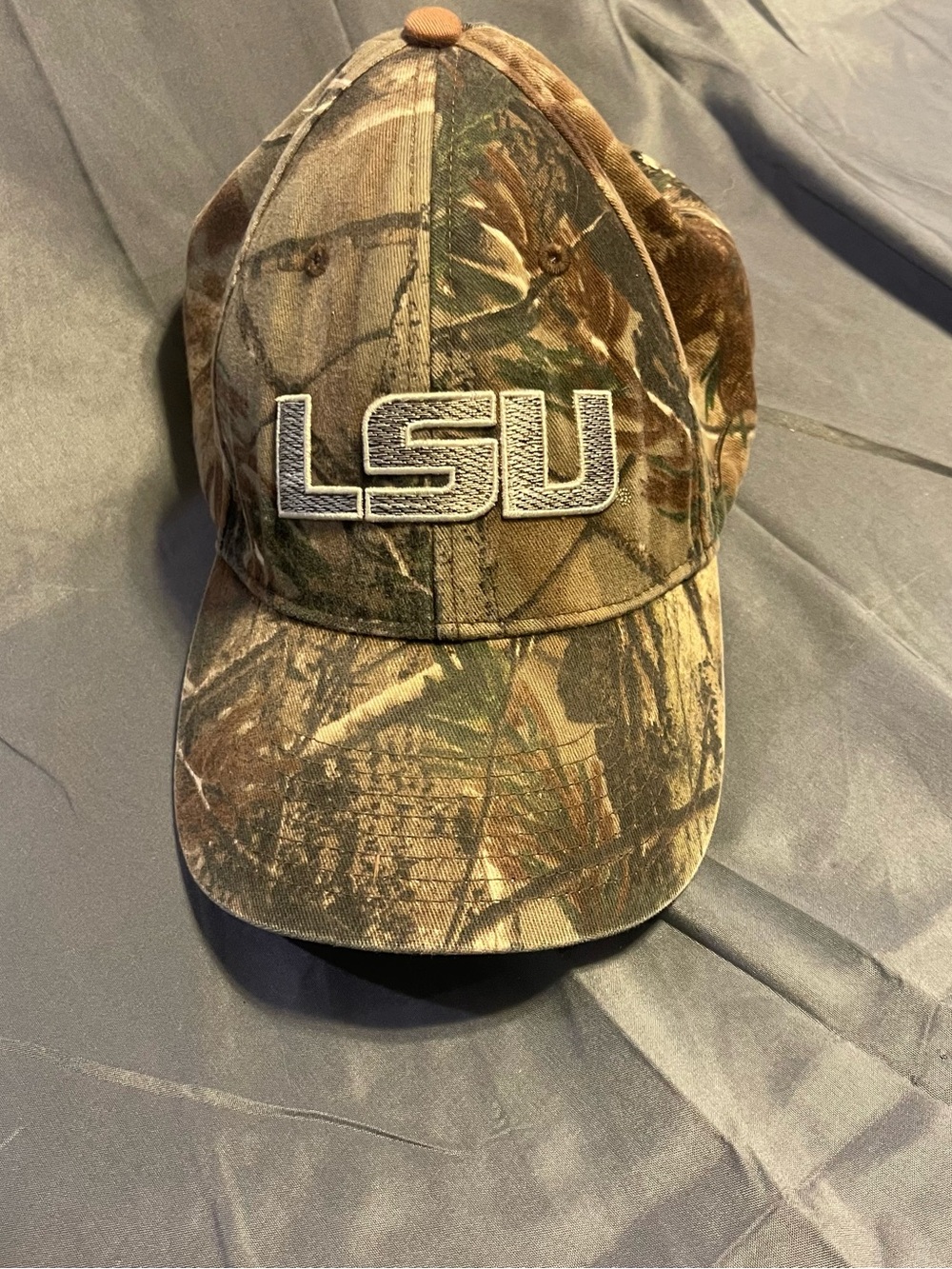 Nike Camo LSU Embroidered Baseball Cap - Brown Green Tan